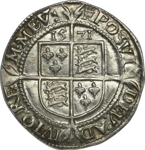 Reverse Sixpence 1571 "Third issues" - Silver Coin Value - United Kingdom, Elizabeth I