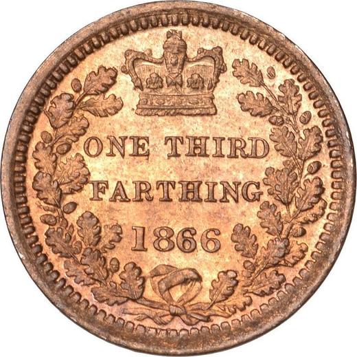 Reverse Third Farthing 1866 -  Coin Value - United Kingdom, Victoria