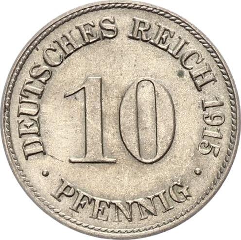 Obverse 10 Pfennig 1915 D "Type 1890-1916" -  Coin Value - Germany, German Empire