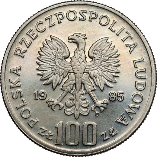 Anverso Pruebas 100 eslotis 1985 MW SW "Premislao II" Cuproníquel - valor de la moneda - Polonia, República Popular