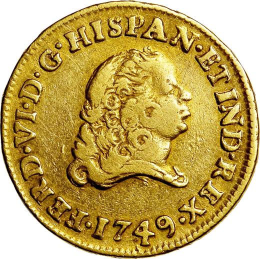 Avers 1 Escudo 1749 Mo MF - Goldmünze Wert - Mexiko, Ferdinand VI