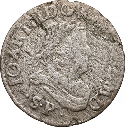 Avers 3 Gröscher 1684 SP - Silbermünze Wert - Polen, Johann III Sobieski