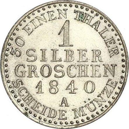 Reverse Silber Groschen 1840 A - Silver Coin Value - Prussia, Frederick William III