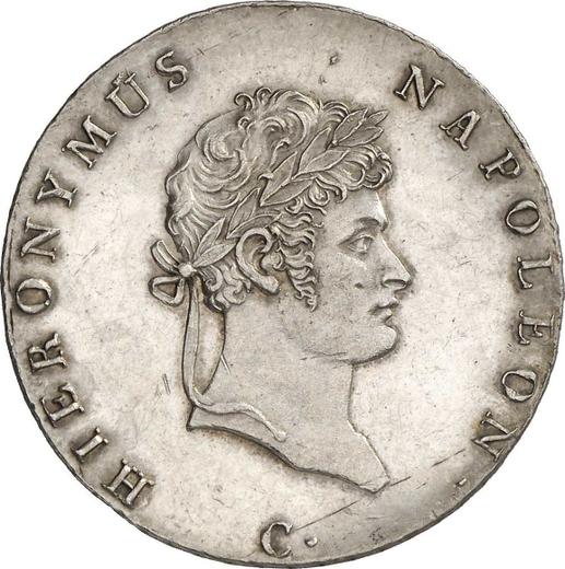 Obverse 2/3 Thaler 1811 C "Visiting a mint" - Silver Coin Value - Westphalia, Jérôme Napoléon