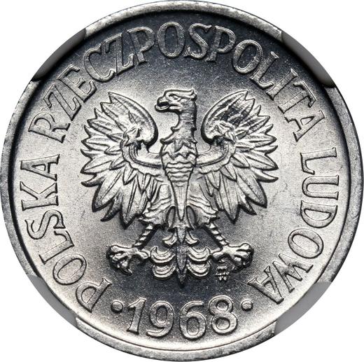 Obverse 20 Groszy 1968 MW - Coin Value - Poland, Peoples Republic