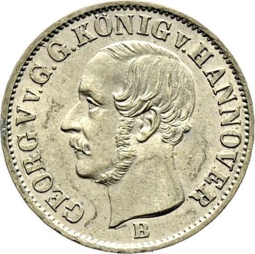 Obverse 1/12 Thaler 1852 B - Silver Coin Value - Hanover, George V