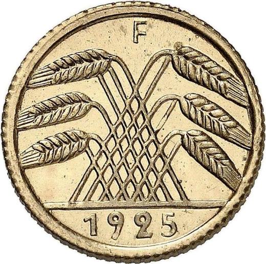 Reverse 5 Reichspfennig 1925 F -  Coin Value - Germany, Weimar Republic