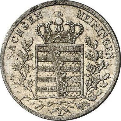 Avers 6 Kreuzer 1831 L - Silbermünze Wert - Sachsen-Meiningen, Bernhard II