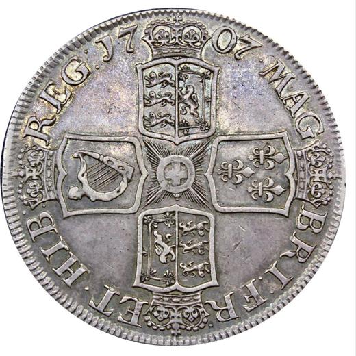 Reverse Crown 1707 "Second draped bust" Post-Union - Silver Coin Value - United Kingdom, Anne