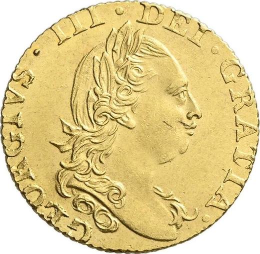 Avers 1/2 Guinee 1775 "Viertes Lorbeerbüste" - Goldmünze Wert - Großbritannien, Georg III