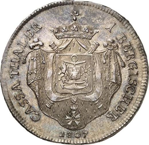 Reverse Thaler 1807 T.S. - Silver Coin Value - Berg, Joachim Murat