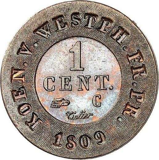 Reverse 1 Centime 1809 C -  Coin Value - Westphalia, Jérôme Napoléon