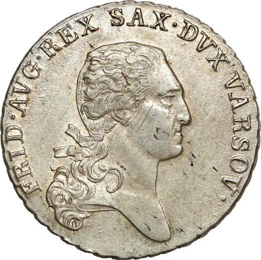 Obverse 1/3 Thaler 1812 IB - Silver Coin Value - Poland, Duchy of Warsaw