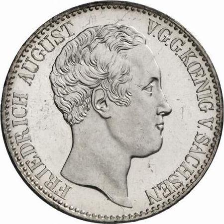 Obverse Thaler 1836 G "Mining" - Silver Coin Value - Saxony-Albertine, Frederick Augustus II