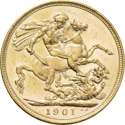 Reverso Soberano 1901 TB - valor de la moneda de oro - Gran Bretaña, Victoria