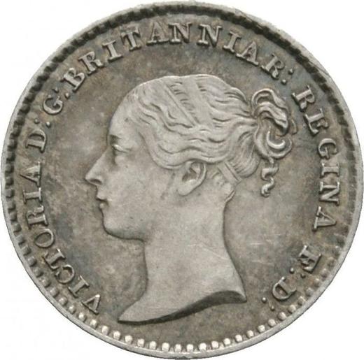 Anverso Penique 1843 "Tipo 1838-1887" - valor de la moneda de plata - Gran Bretaña, Victoria