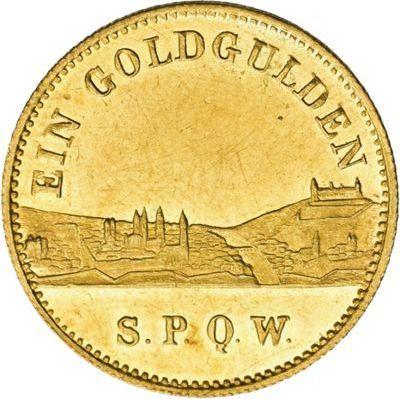 Reverse Goldgulden no date (1840-1848) - Gold Coin Value - Würzburg, Ludwig I