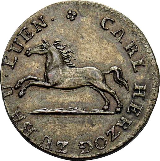 Obverse 1 Pfennig 1826 CvC -  Coin Value - Brunswick-Wolfenbüttel, Charles II