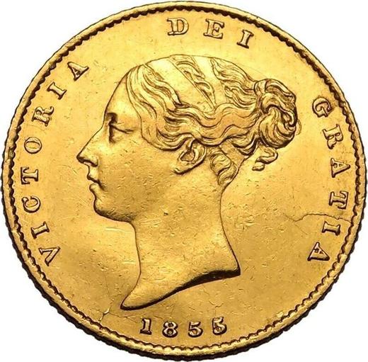 Obverse Half Sovereign 1855 - Gold Coin Value - United Kingdom, Victoria