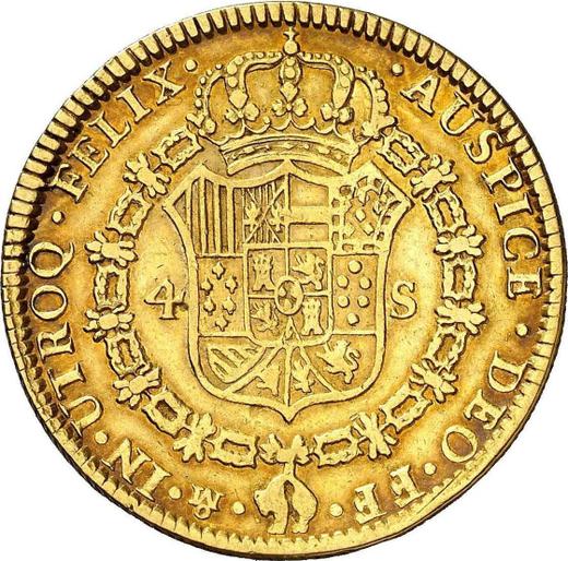Reverse 4 Escudos 1783 Mo FF - Gold Coin Value - Mexico, Charles III