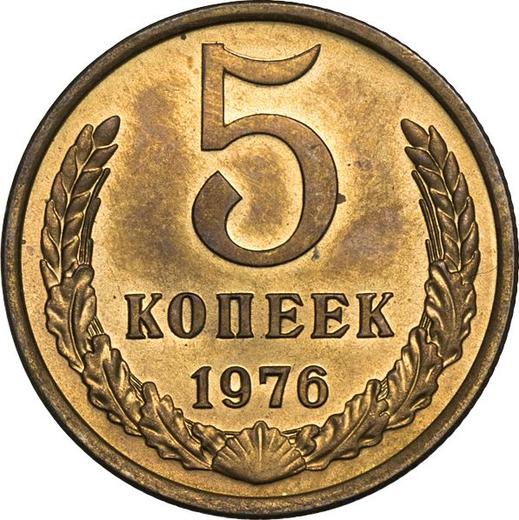 Reverse 5 Kopeks 1976 -  Coin Value - Russia, Soviet Union - USSR