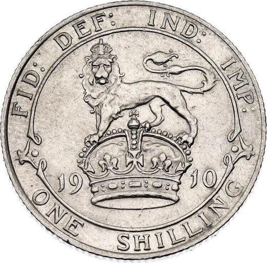 Reverse Shilling 1910 - Silver Coin Value - United Kingdom, Edward VII