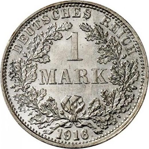 Avers 1 Mark 1916 F "Typ 1891-1916" - Silbermünze Wert - Deutschland, Deutsches Kaiserreich