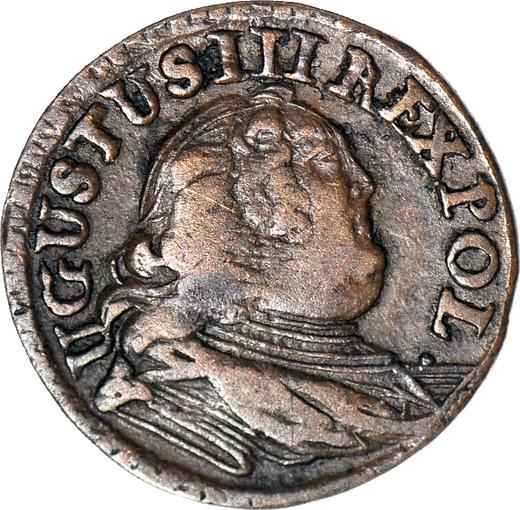 Obverse Schilling (Szelag) 1753 "Crown" -  Coin Value - Poland, Augustus III