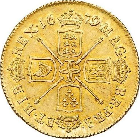 Reverse Two guinea 1679 "Second laureate bust" - Gold Coin Value - United Kingdom, Charles II