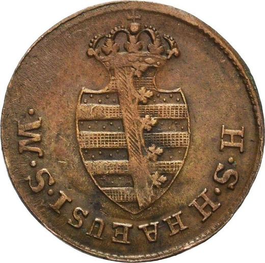 Obverse 1 Pfennig 1826 "Type 1823-1826" -  Coin Value - Saxe-Hildburghausen, Frederick