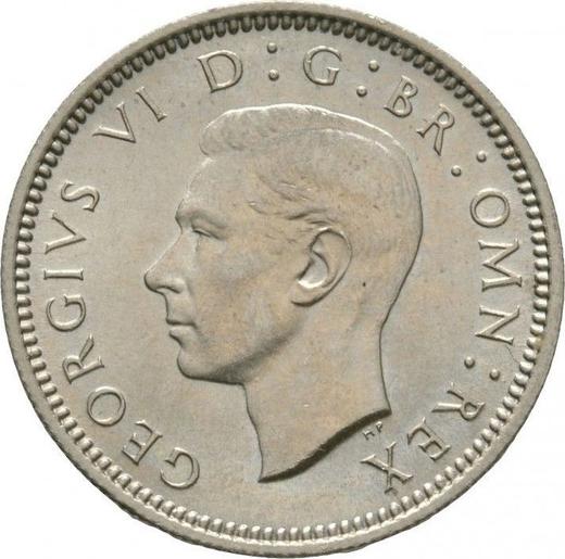 Avers 6 Pence 1952 HP - Münze Wert - Großbritannien, Georg VI