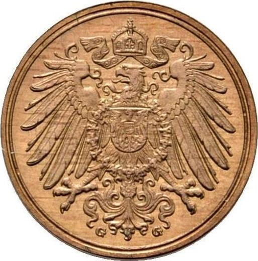 Reverse 1 Pfennig 1905 G "Type 1890-1916" -  Coin Value - Germany, German Empire