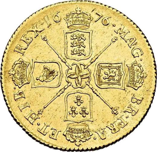 Reverso 2 guineas 1676 "Segundo busto de laureado" - valor de la moneda de oro - Gran Bretaña, Carlos II