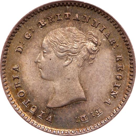 Аверс монеты - 2 пенса 1842 года - цена серебряной монеты - Великобритания, Виктория