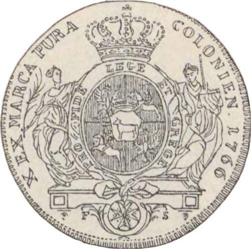 Reverse Pattern Thaler 1766 FS IPH Wide portrait - Silver Coin Value - Poland, Stanislaus II Augustus