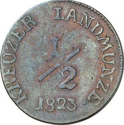 Revers 1/2 Kreuzer 1823 - Münze Wert - Sachsen-Hildburghausen, Friedrich
