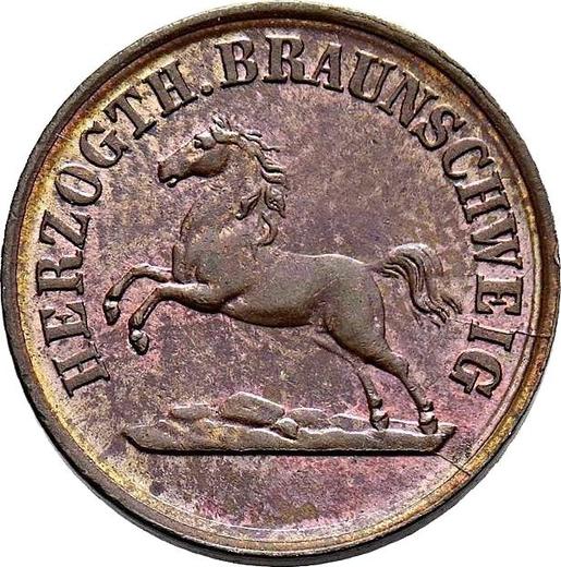 Obverse 1 Pfennig 1860 - Coin Value - Brunswick-Wolfenbüttel, William