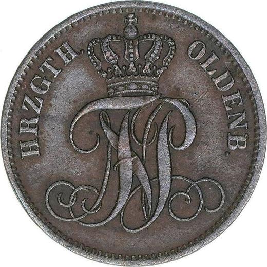 Obverse 3 Schwaren 1866 B -  Coin Value - Oldenburg, Nikolaus Frederick Peter