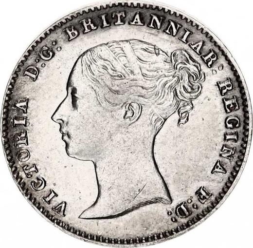 Obverse Threepence 1843 - Silver Coin Value - United Kingdom, Victoria