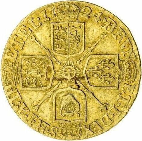 Reverse Half Guinea 1724 "First laureated bust" - Gold Coin Value - United Kingdom, George I