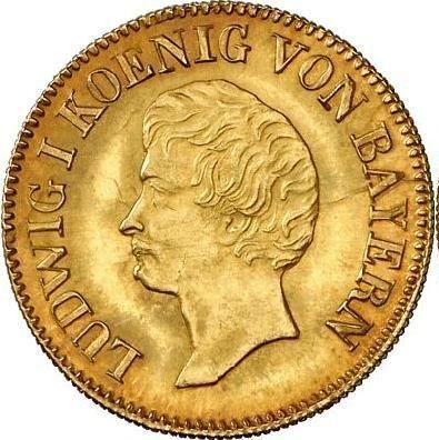 Obverse Goldgulden no date (1835-1839) "Type 1827-1835" Large letters - Gold Coin Value - Würzburg, Ludwig I