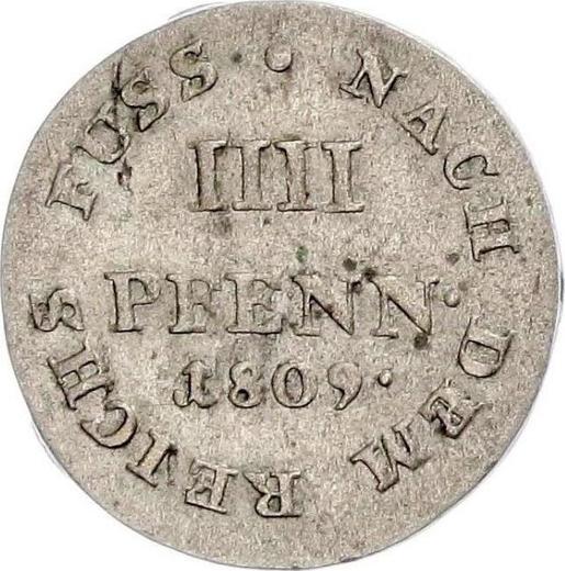 Reverse 4 Pfennig 1809 C - Silver Coin Value - Westphalia, Jérôme Napoléon