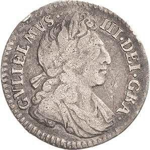 Obverse Fourpence (Groat) 1700 - Silver Coin Value - United Kingdom, William III