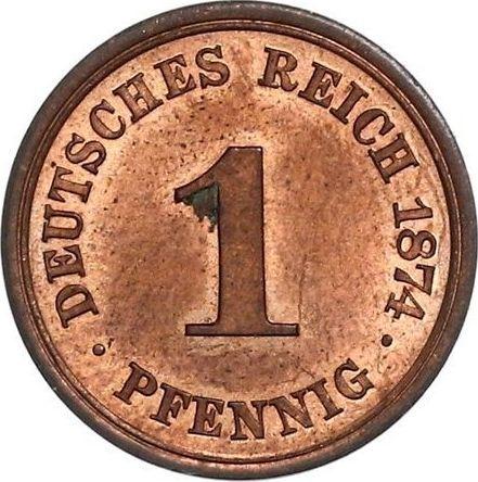 Obverse 1 Pfennig 1874 A "Type 1873-1889" -  Coin Value - Germany, German Empire