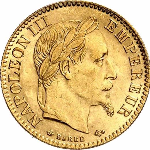 Obverse 10 Francs 1867 A "Type 1861-1868" - Gold Coin Value - France, Napoleon III
