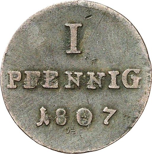 Reverse 1 Pfennig 1807 -  Coin Value - Anhalt-Bernburg, Alexius Frederick Christian