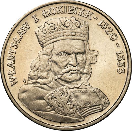 Реверс монеты - Пробные 100 злотых 1986 года MW SW "Владислав I Локетек" Никель - цена  монеты - Польша, Народная Республика