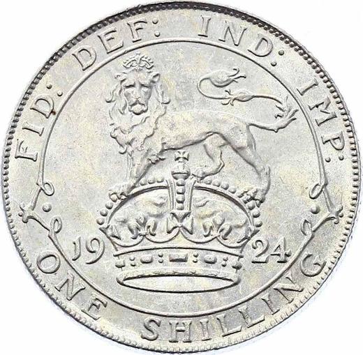 Revers 1 Schilling 1924 - Silbermünze Wert - Großbritannien, Georg V