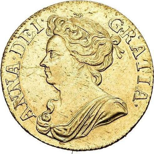 Obverse Guinea 1709 "Second draped bust" - Gold Coin Value - United Kingdom, Anne