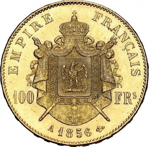 Reverse 100 Francs 1856 A "Type 1855-1860" - Gold Coin Value - France, Napoleon III